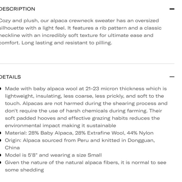 Baby Alpaca-Wool Crew by Quince in Charcoal - Picture 7 of 10